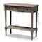 Baxton Studio Noelle French Provincial Gray Finished 1-Drawer Wood Console Table 155-8845 - alternate 9